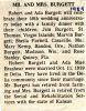 Anniversary- Burgett, Robert and Ada Anniversary- Burgett, Robert and Ada
