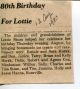 Birthday- Stum, Lottie 1 Birthday- Stum, Lottie 1