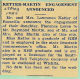 Engagement- Ketter, Florence-Martin, Raymond Engagement- Ketter, Florence-Martin, Raymond