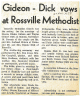 Marriage- Gideon, Dianne-Dick, Wayne Marriage- Gideon, Dianne-Dick, Wayne