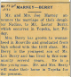 Marriage- Marney, Nadine-Berry, Lester Marriage- Marney, Nadine-Berry, Lester
