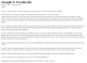 Obituary- Frederick, Joseph L.