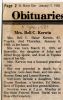 Obituary- Kerwin, Bell 2 Obituary- Kerwin, Bell 2