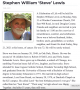 Obituary- Lewis, Stephen 1 Obituary- Lewis, Stephen 1