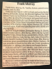 Obituary- Murray, Frank H. Obituary- Murray, Frank H.
