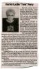 Obituary- Perry, Harriet Obituary- Perry, Harriet