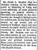 Obituary- Sanders, Frank Obituary- Sanders, Frank