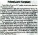 Obituary- Simpson, Helen Obituary- Simpson, Helen