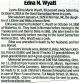 Obituary- Wyatt, Edna Obituary- Wyatt, Edna